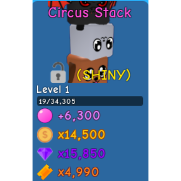 Pet Shiny Circus Stack Bgs In Game Items Gameflip