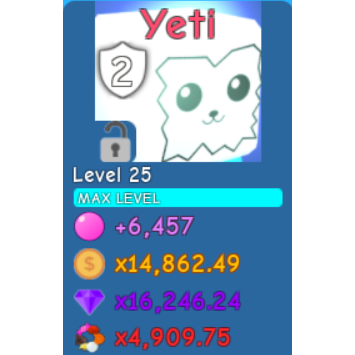 Pet Yeti Bgs In Game Items Gameflip - roblox bgs value