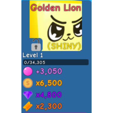 Pet Shiny Golden Lion Bgs In Game Items Gameflip - other 800 robux in game items gameflip