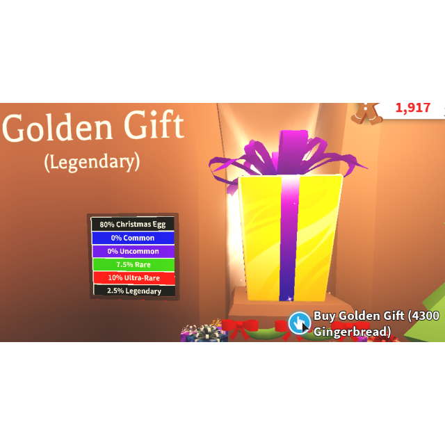 Adopt Me 2x Golden Gift In Game Items Gameflip