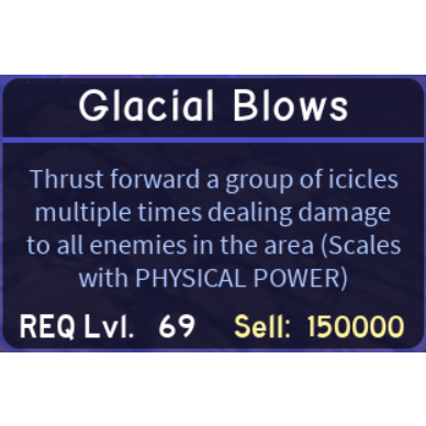 Dungeon Quest Glacial Blows In Game Items Gameflip - official dungeon quest group roblox