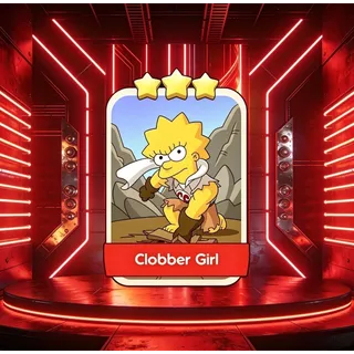 Clobber Girl Monopoly Go Sticker