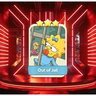 Out of Jail Monopoly Go Sticker