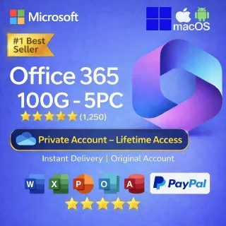 Office 365 Lifetime | OneDrive 100GB Cloud storage 5PC Private Account