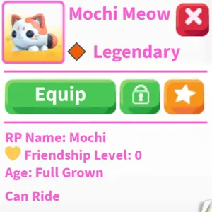Rideable Mochi Meow