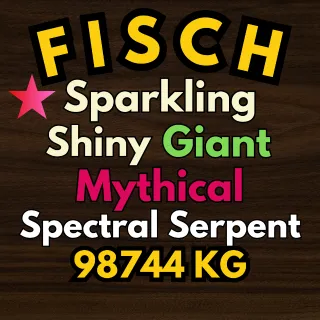 SPARKLING SHINY GIANT SPECTRAL FISCH