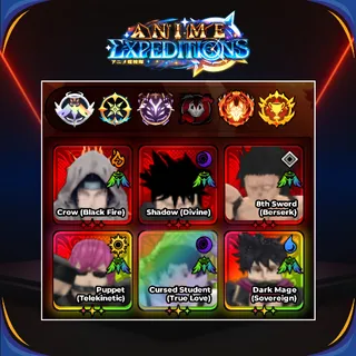 👑 ANIME EXPEDITIONS ACCOUNT (6 UNBOUND) + 1868 TRAIT CRYSTAL