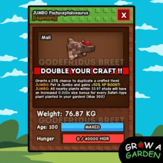 25% JUMBO !! TITANIC PACHYCEPHALOSAURUS