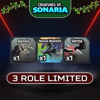 👑 3 ROLE LIMITED - CREATURES OF SONARIA