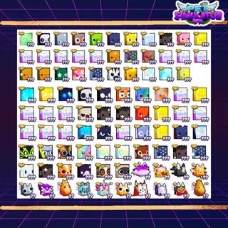 👑 PET SIMULATOR 99 BUNDLE | 78 HUGES AND 19 EXCLUSIVE | LIMITED OFFER 👑