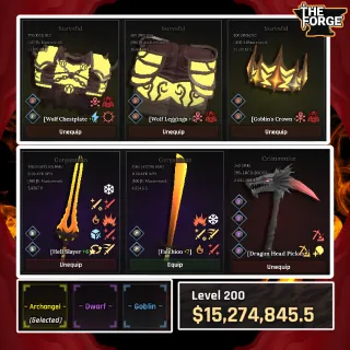 👑 THE FORGE - ARCHANGEL END GAME ACCOUNT (LEVEL 200)