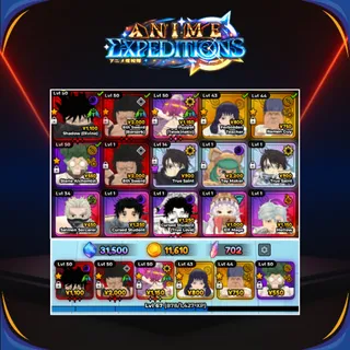 👑 ANIME EXPEDITIONS ACCOUNT - INSANE END GAME PROGRESS
