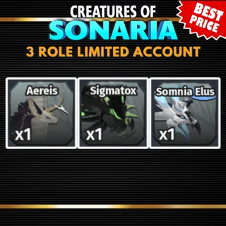 👑 3 ROLE LIMITED - CREATURES OF SONARIA