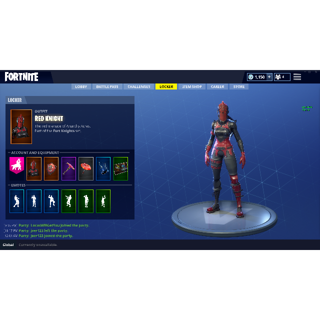 Fortnite Account With Red Knight And Pink Flamingo 15 Winrate