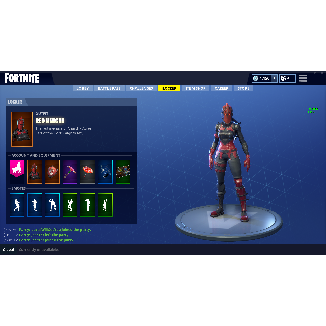 fortnite account with red knight and pink flamingo 15 winrate on all gamemodes - fortnite red knight png