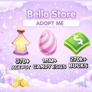 1.5M+ Candy Eggs | 350+ Age Up Potions + 270k+ Bucks Adopt Me Account