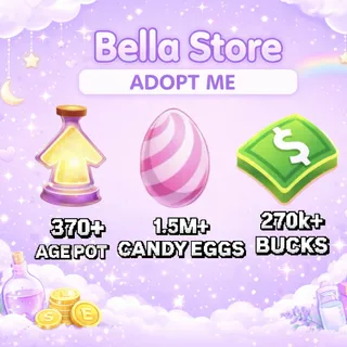 1.5M+ Candy Eggs | 350+ Age Up Potions + 270k+ Bucks Adopt Me Account