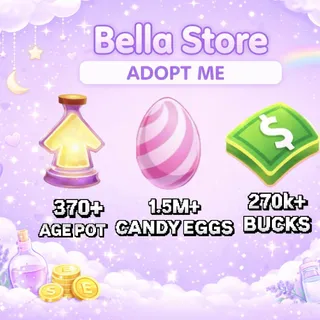 1.5M+ Candy Eggs | 350+ Age Up Potions + 270k+ Bucks Adopt Me Account 