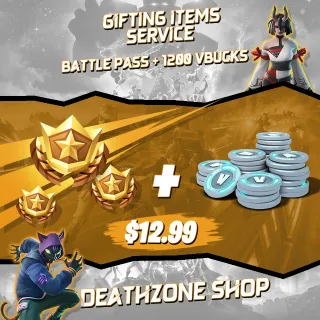 1200x VBucks + Battle Pass | Gifting Service