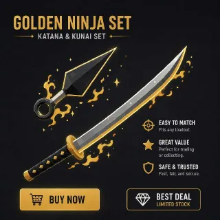 Katana And Kunai Set + An Additional 500 Tokens