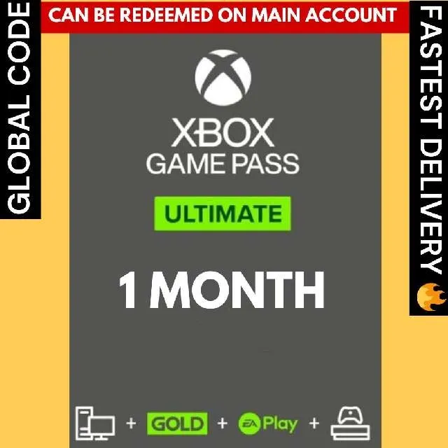 1 MONTH XBOX GAME PASS ULTIMATE (US) - INSTANT DELIVERY - Xbox Game Pass  Gift Cards - Gameflip