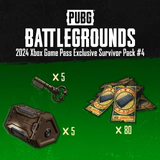 PUBG Battlegrounds Exclusive Survivor Pack 4 2024