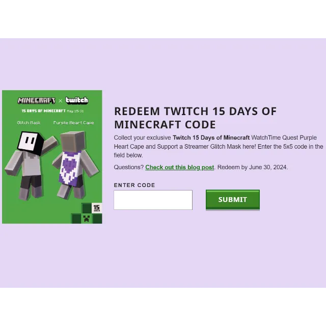 Minecraft Purple Heart Cape (Java + Bedrock Edition) - Game Items ...
