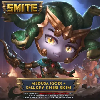 Smite Medusa (God) + Snakey Chibi Medusa Skin [PC/PS4/Xbox]