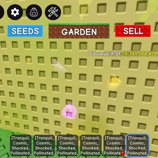 5x Tranquil,cosmic,shocked,pollinated tree grow a garden