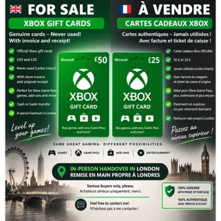 £75.00 GBP Xbox Gift Card