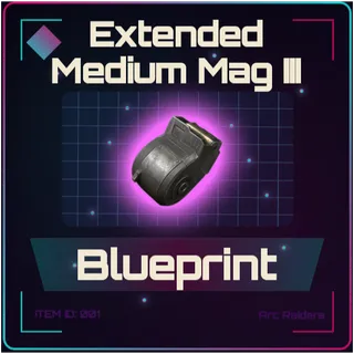 Extended Medium Mag III Blueprint - Arc Raiders