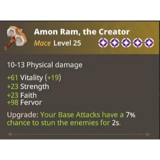 Farever - Amon Ram, the Creator lvl 25 - 5 Stars [EU/NA]