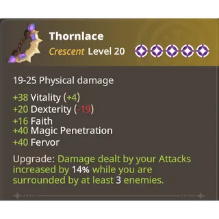 Farever - Thornlace lvl 20 Upg lvl 5 [EU]