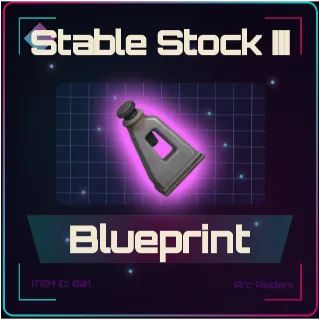 Stable Stock III Blueprint - Arc Raiders