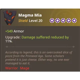 Farever - Magma Mia | Legendary Item | Level 20 | Upgraded lvl 5 [EU/NA]