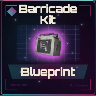 Barricade Kit Blueprint - Arc Raiders