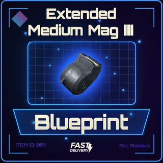 Extended Medium Mag III Blueprint - Arc Raiders