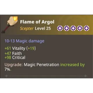Farever - Flame of Argol lvl 25 - Legendary - 5 Stars [EU]