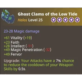 Farever - Ghost Clams of the Low Tide lvl 25 - Legendary - 5 Stars [EU/NA]
