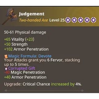 Farever - Judgement lvl 25 - Legendary - 5 Stars [EU]