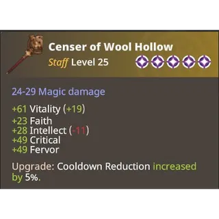 Farever - Censer of Wool Hollow lvl 25 - 5 Stars [EU]