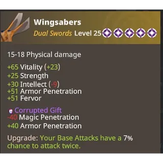 Farever - Wingsabers lvl 25 - Legendary - 5 Stars [EU/NA]