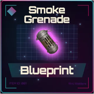 Smoke Grenade Blueprint - Arc Raiders