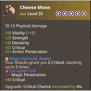 Farever - Cheese Moon lvl 25 - Legendary - 5 Stars [EU/NA]