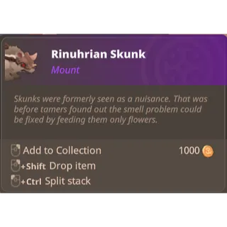 Farever - Rinuhrian Skunk Mount [NA]