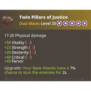 Farever - Twin Pillars of Justice lvl 25 - Legendary - 5 Stars [NA]