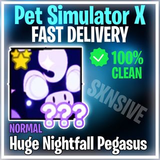 Pet Simulator X | Huge Nightfall Pegasus - Game Items - Gameflip