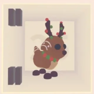 Limited adopt me Pet | gingerbread reindeer