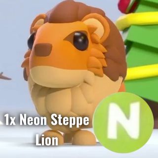 Adopt me pet | 1x neon steppe Lion - Game Items - Gameflip