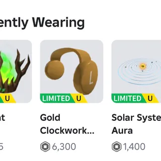 LIMITED ITEMS IN ROBLOX
